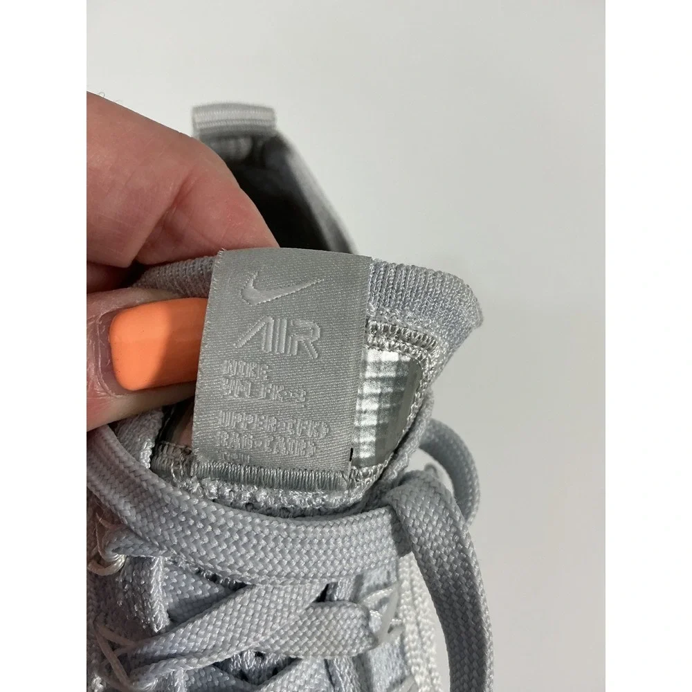 Nike Air VaporMax Flyknit 3 Pure Platinum Gray Running Shoes Women's Size 5.5